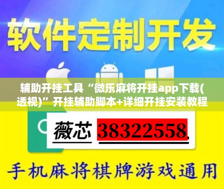 辅助开挂工具“微乐麻将开挂app下载(透视)”开挂辅助脚本+详细开挂安装教程
