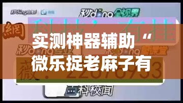 实测神器辅助“微乐捉老麻子有没有开挂神器”(透视)其实确实有挂