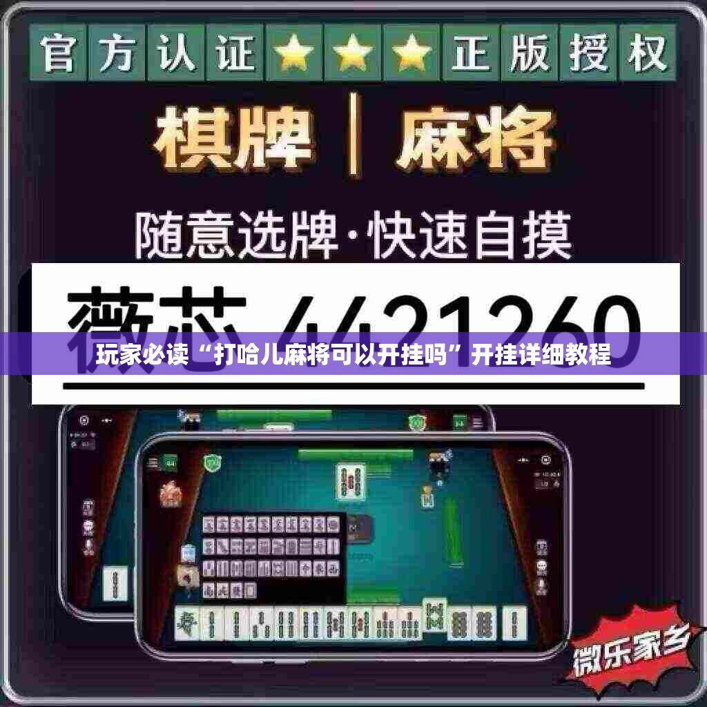 玩家必读“打哈儿麻将可以开挂吗”开挂详细教程
