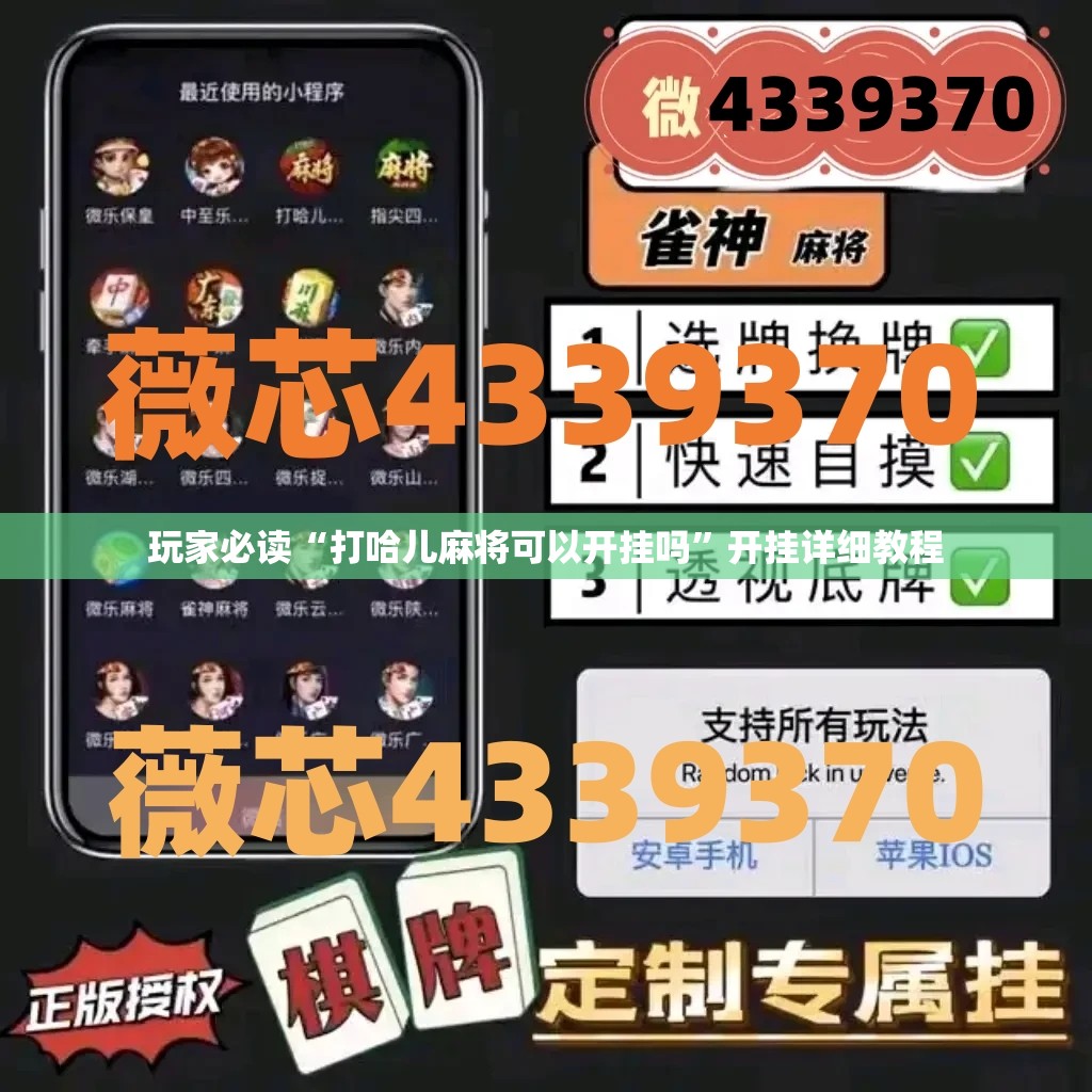 玩家必读“打哈儿麻将可以开挂吗”开挂详细教程