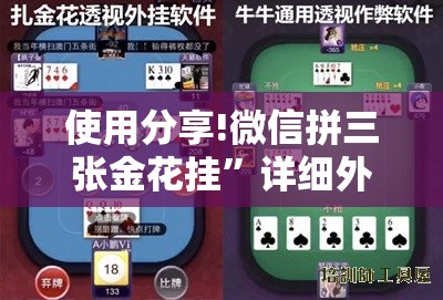 使用分享!微信拼三张金花挂”详细外挂透视辅助软件教程