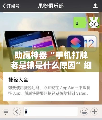 助赢神器“手机打牌老是输是什么原因”细辅助教程分享
