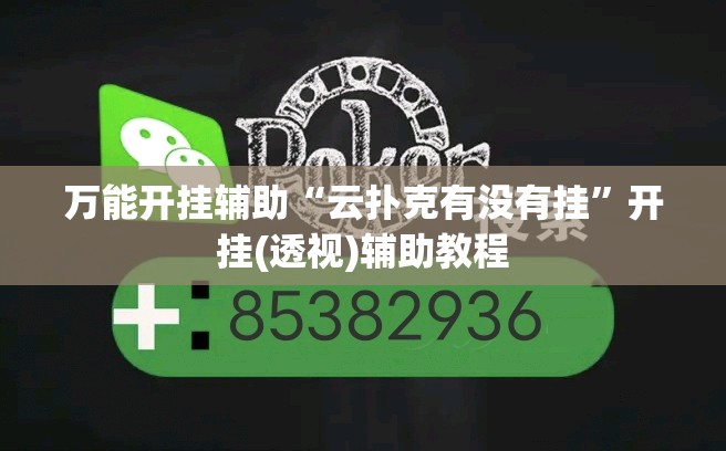 万能开挂辅助“云扑克有没有挂”开挂(透视)辅助教程