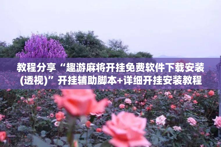 教程分享“趣游麻将开挂免费软件下载安装(透视)”开挂辅助脚本+详细开挂安装教程