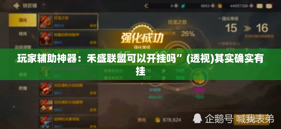 玩家辅助神器：禾盛联盟可以开挂吗”(透视)其实确实有挂