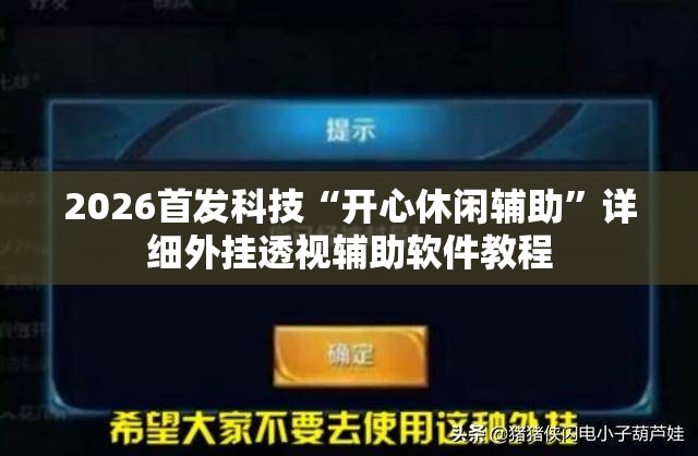 2026首发科技“开心休闲辅助	”详细外挂透视辅助软件教程