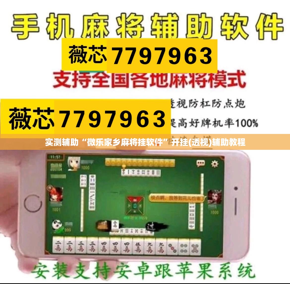 实测辅助“微乐家乡麻将挂软件”开挂(透视)辅助教程