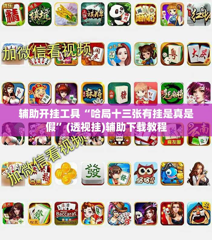 辅助开挂工具“哈局十三张有挂是真是假”(透视挂)辅助下载教程