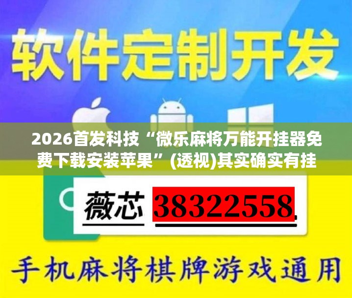 2026首发科技“微乐麻将万能开挂器免费下载安装苹果”(透视)其实确实有挂