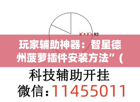 玩家辅助神器：智星德州菠萝插件安装方法”(免费)开挂辅助教学(最新辅助开挂教程)