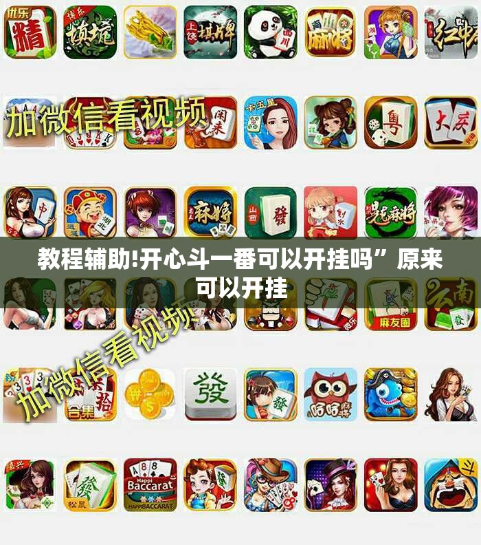 教程辅助!开心斗一番可以开挂吗”原来可以开挂