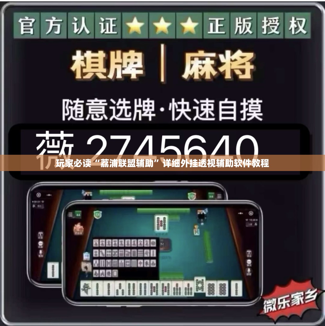 玩家必读“荔浦联盟辅助”详细外挂透视辅助软件教程