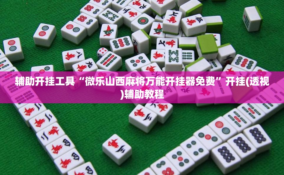 辅助开挂工具“微乐山西麻将万能开挂器免费”开挂(透视)辅助教程