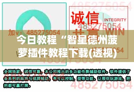 今日教程“智星德州菠萝插件教程下载(透视)	”开挂辅助脚本+详细开挂安装教程