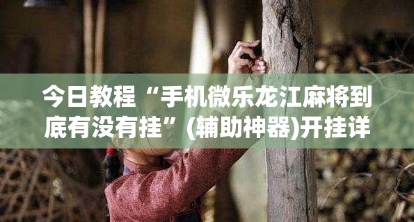 今日教程“手机微乐龙江麻将到底有没有挂”(辅助神器)开挂详细教程