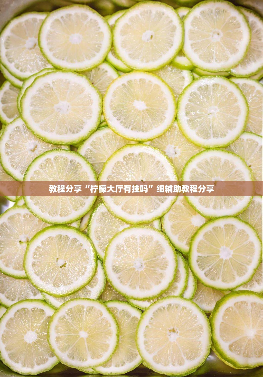 教程分享“柠檬大厅有挂吗”细辅助教程分享