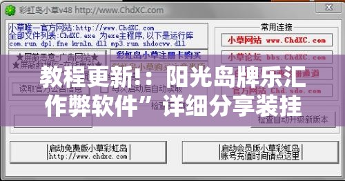 教程更新!：阳光岛牌乐汇作弊软件	”详细分享装挂步骤