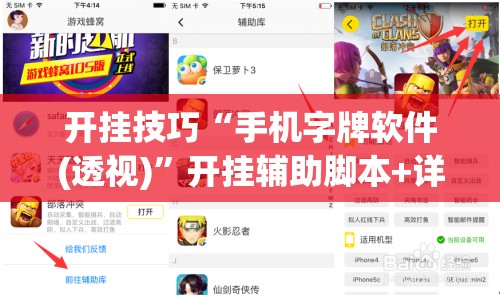 开挂技巧“手机字牌软件(透视)”开挂辅助脚本+详细开挂安装教程