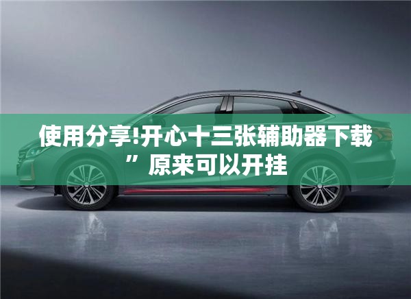 使用分享!开心十三张辅助器下载”原来可以开挂