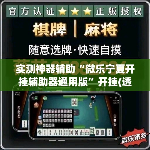 实测神器辅助“微乐宁夏开挂辅助器通用版”开挂(透视)辅助神器