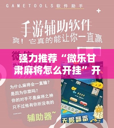 强力推荐“微乐甘肃麻将怎么开挂”开挂详细教程
