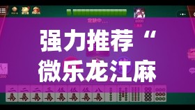 强力推荐“微乐龙江麻将小程序挂”开挂(透视)辅助神器