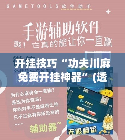 开挂技巧“功夫川麻免费开挂神器”(透视)其实确实有挂