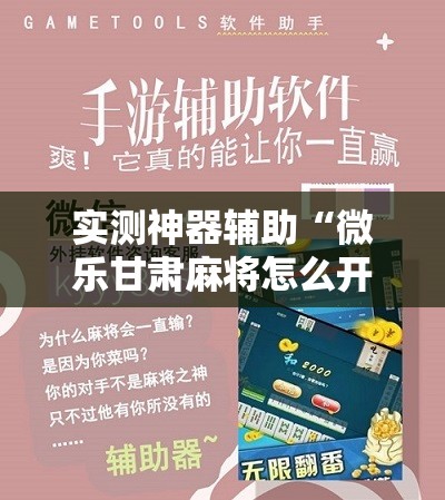 实测神器辅助“微乐甘肃麻将怎么开挂”科技辅助神器手机版