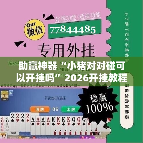 助赢神器“小猪对对碰可以开挂吗”2026开挂教程步骤
