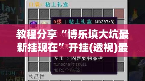 教程分享“博乐填大坑最新挂现在”开挂(透视)最新辅助详细