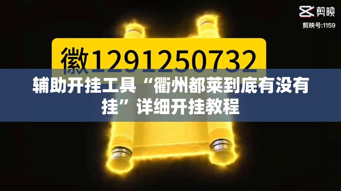 辅助开挂工具“衢州都莱到底有没有挂”详细开挂教程
