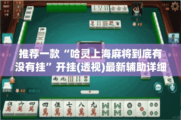 推荐一款“哈灵上海麻将到底有没有挂”开挂(透视)最新辅助详细