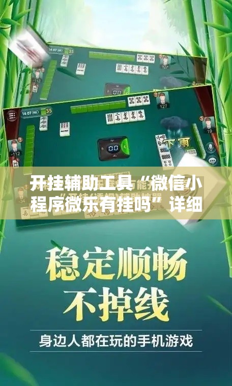 开挂辅助工具“微信小程序微乐有挂吗”详细外挂透视辅助软件教程