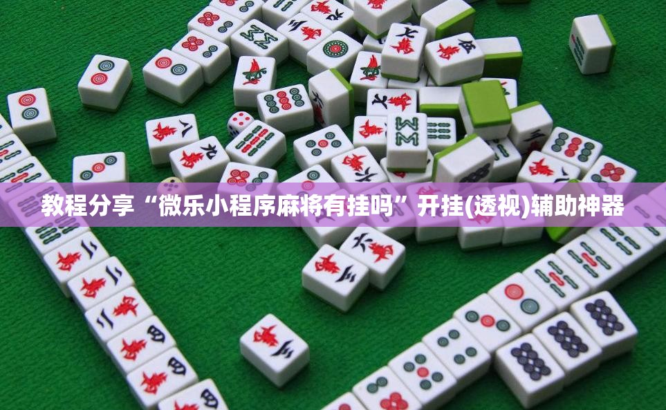 教程分享“微乐小程序麻将有挂吗”开挂(透视)辅助神器