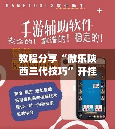 教程分享“微乐陕西三代技巧”开挂(透视)辅助教程