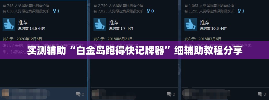 实测辅助“白金岛跑得快记牌器”细辅助教程分享