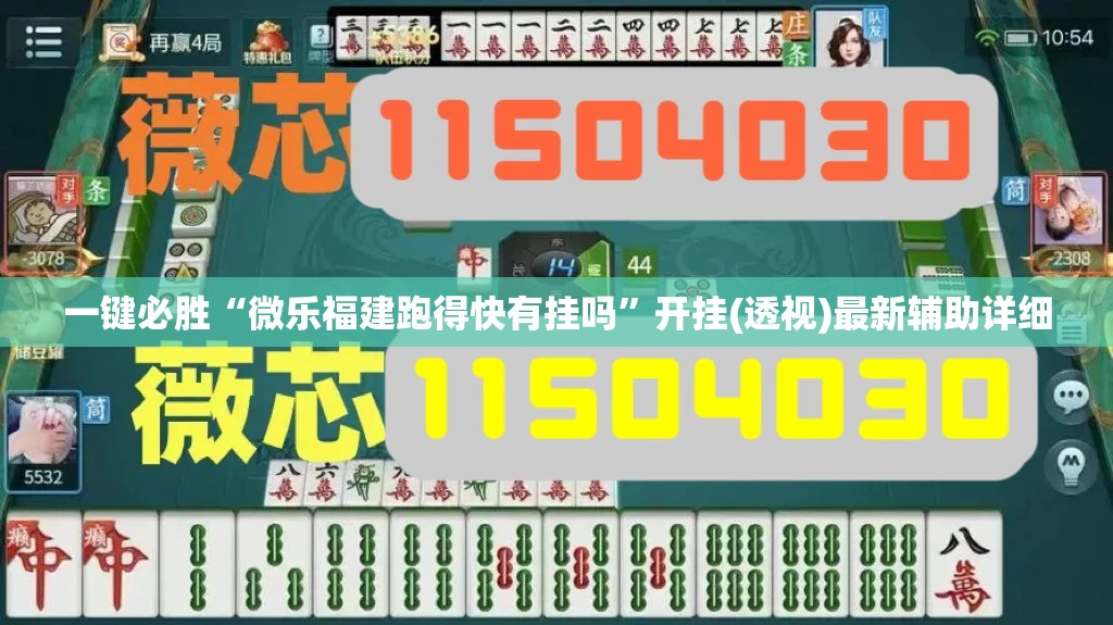 一键必胜“微乐福建跑得快有挂吗	”开挂(透视)最新辅助详细