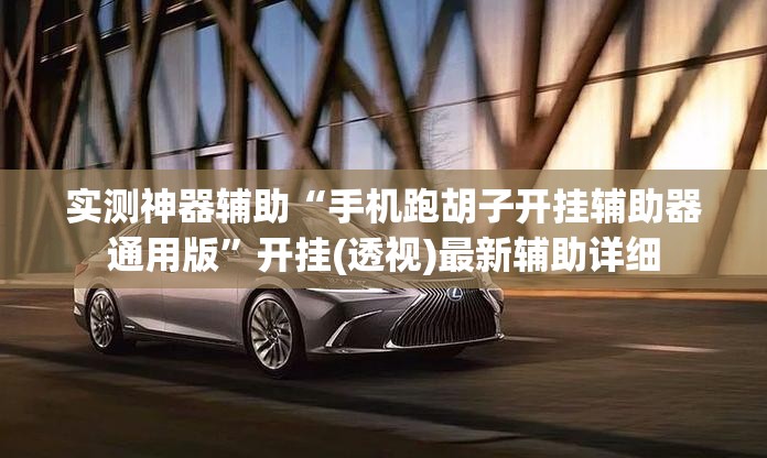 实测神器辅助“手机跑胡子开挂辅助器通用版”开挂(透视)最新辅助详细