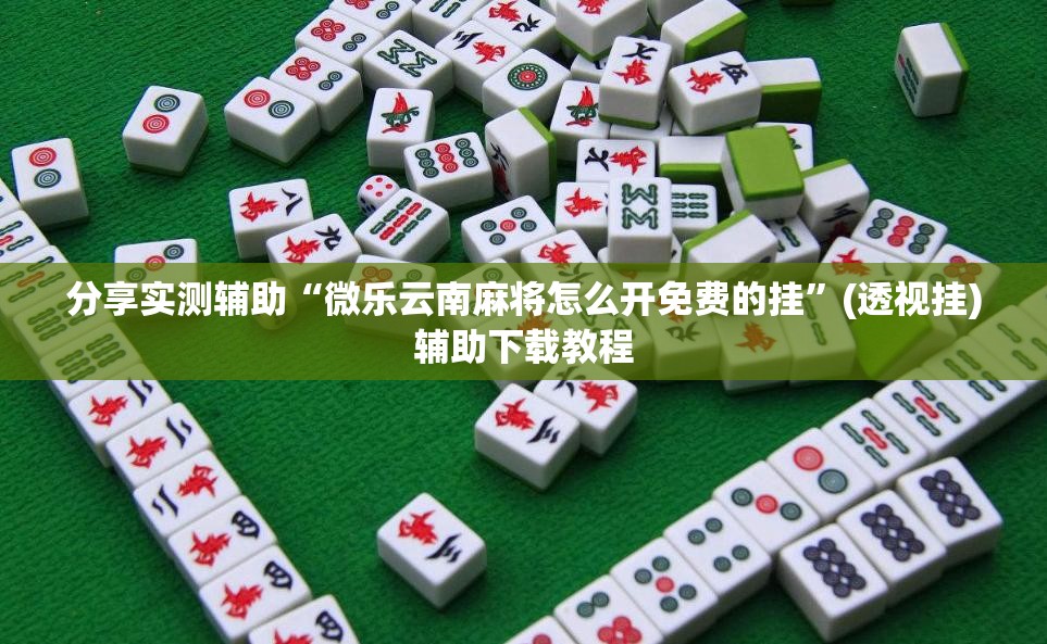 分享实测辅助“微乐云南麻将怎么开免费的挂”(透视挂)辅助下载教程